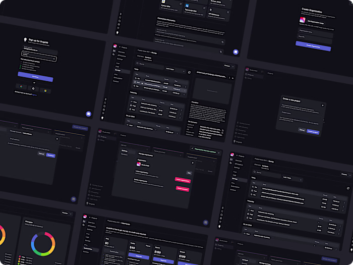 Graphlit - AI Dashboard UI/UX Design