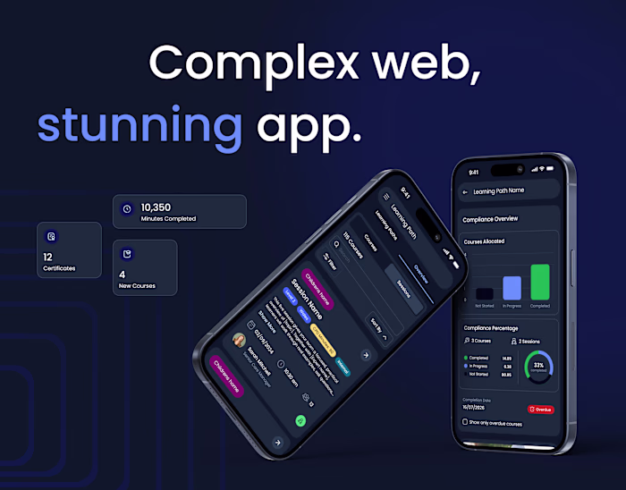 EdTech Mobile App — UX/UI Design for an LMS Product