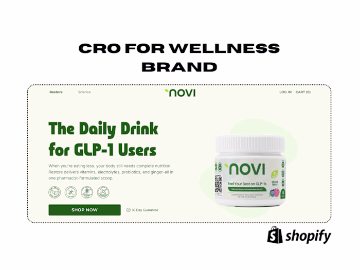 Optimizing Novi's Shopify Experience for Conversion