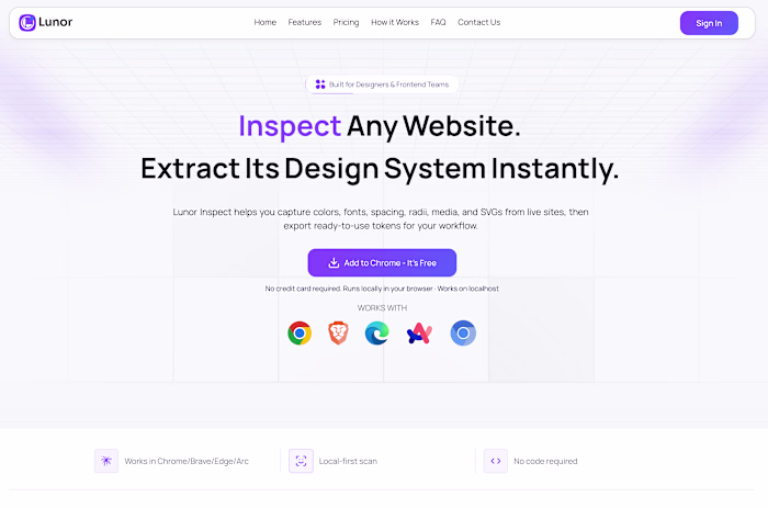 Chrome extension for designers and
