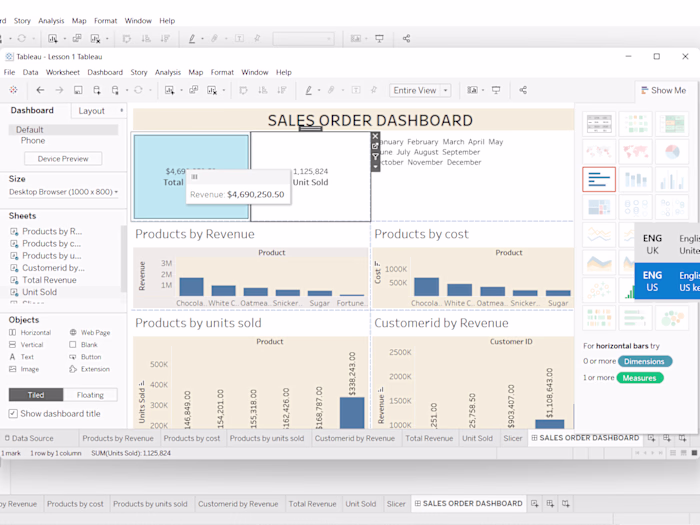 Sales Order Dashboard 