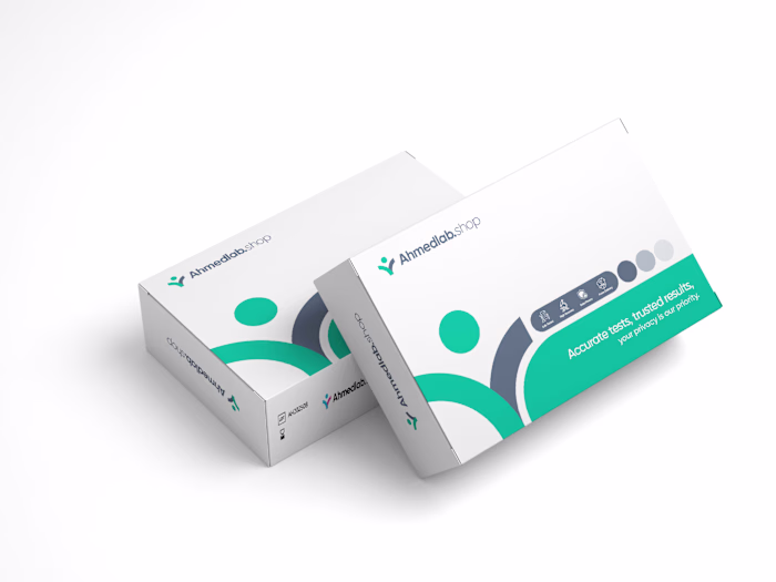 AhmedLab shop Box Packaging Design