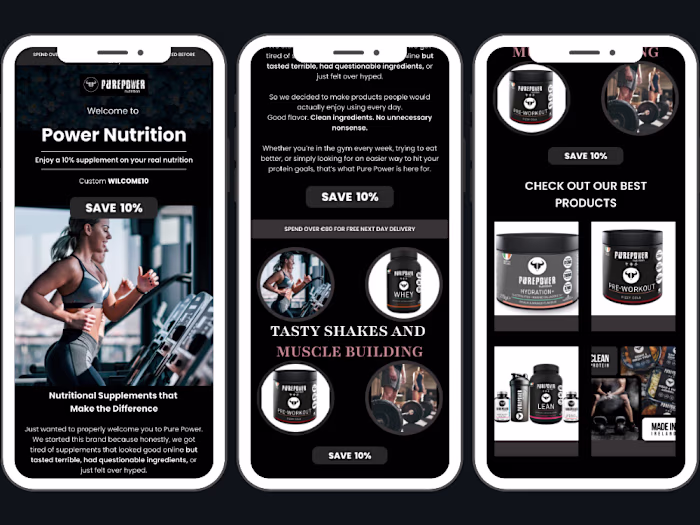 High-Converting Klaviyo Email Design for a Supplement 