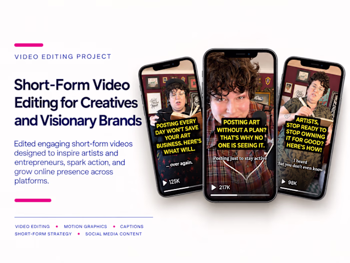 Creative & High-Vibe Video Editing for Visionary Brands
