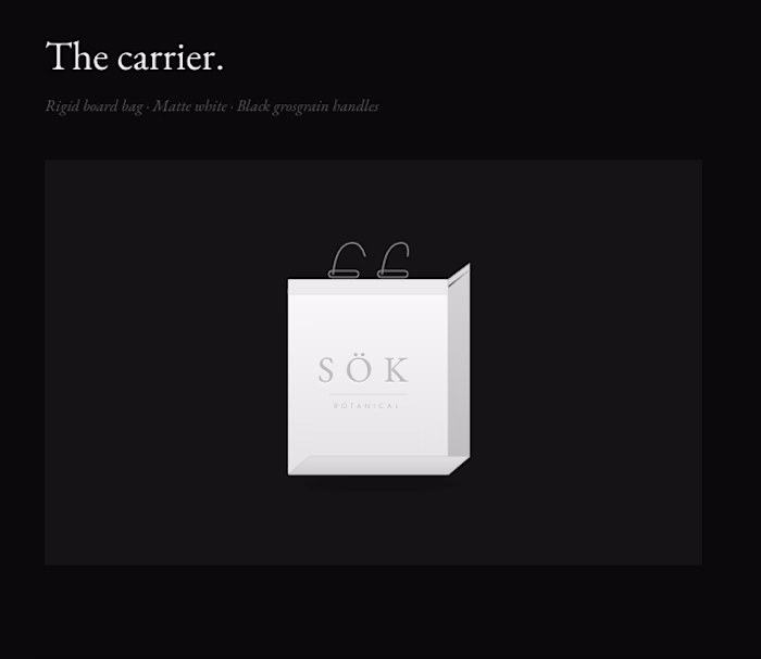 Brand Identity Concept Design - Botanical Skincare "SÖK" - C...