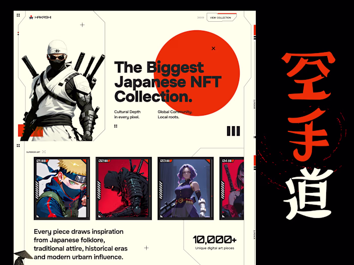 Hakashi. Biggest Japanese NFT Platform