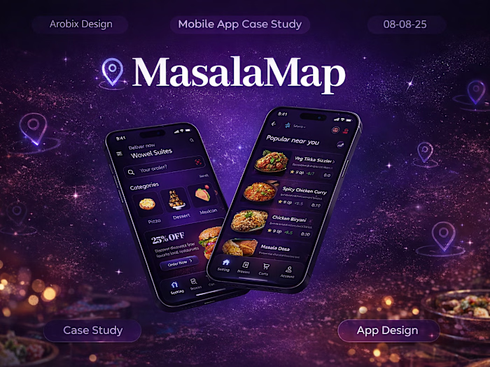MasalaMap - Your Go-To Food Delivery App UI