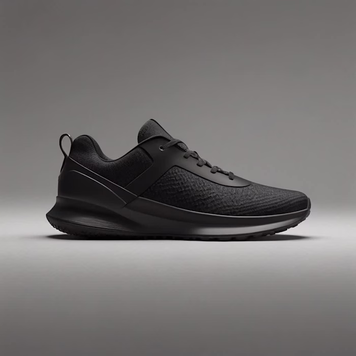 Ultra Sleek Black Performance Trainer 3D Model