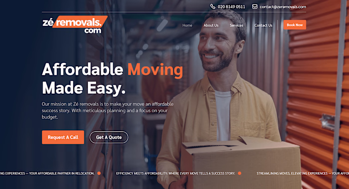 Zeremovals website