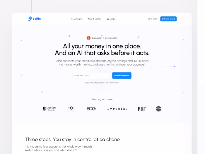 I noticed something off on Selfin's site a while back, today...