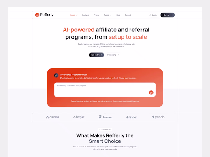 AI-Powered Affiliate & Referral SaaS Framer Template