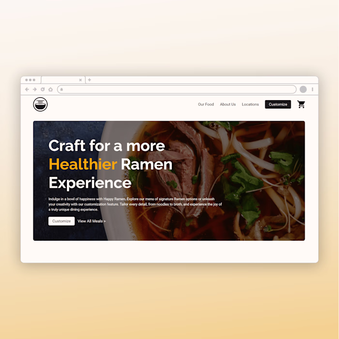 Framer Website | Happy Ramen