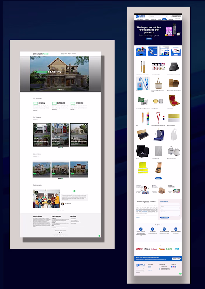 Website Redesign for Saudi Stationary Company