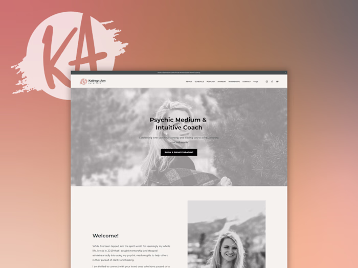 Kathryn Ann Intuitive - Brand Identity & Website Redesign