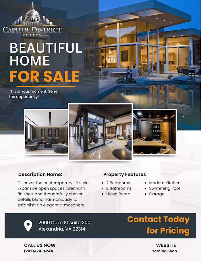 Capitol District Realty — Real Estate Flyer