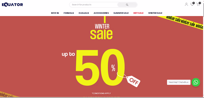 equatorstores onlines E-commerence Store