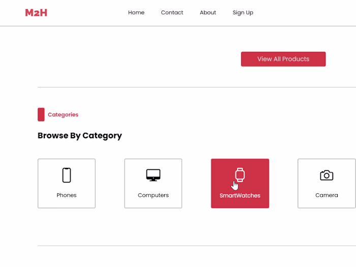 M2H, E-COMMERCE WEBSITE WITH AI RECOMMENDATION SYSTEM