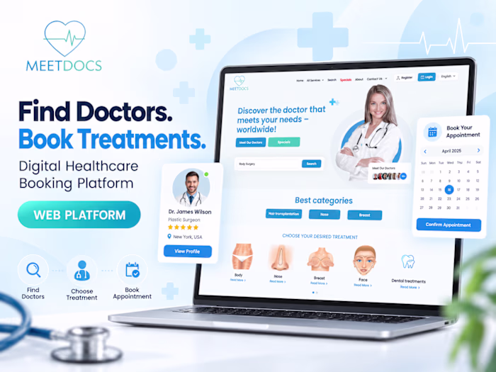 Healthcare Booking & Specialist Directory - Meetdocs
