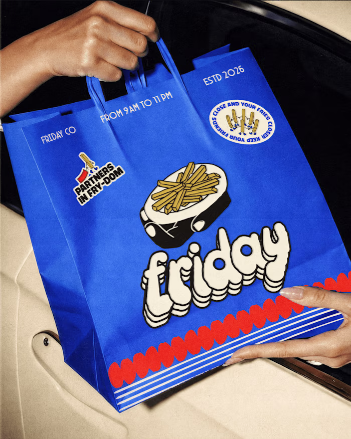 FRIDAY | LOGO DESIGN AND BRANDING | FAST FOOD BRANDING