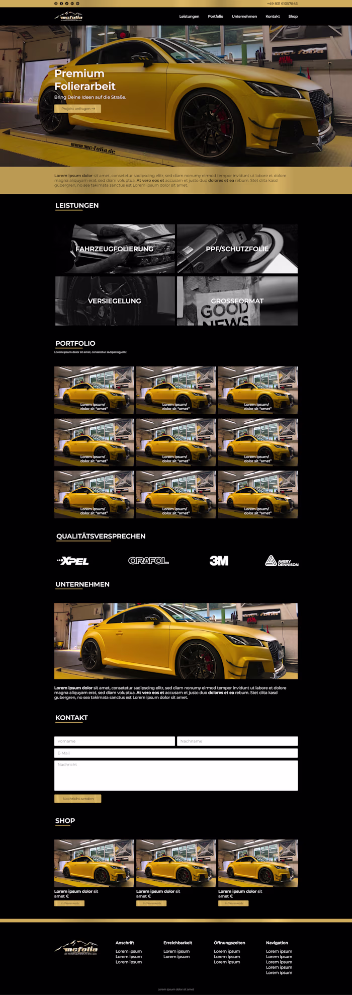 Webdesign Bespiel