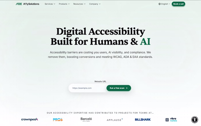 A11ySolutions - Marketing website and