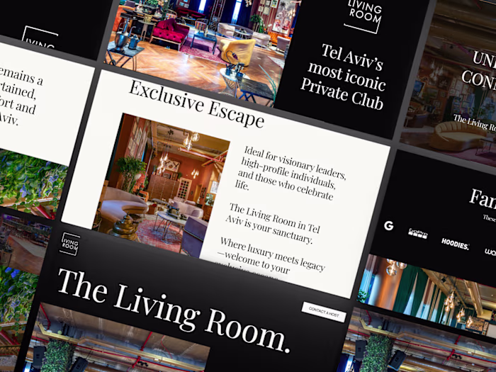 Living Room • Designing a Luxurious Private Club Experience