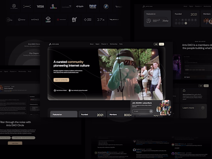 ArtsDAO – Web3 Community Platform
Overview
ArtsDAO