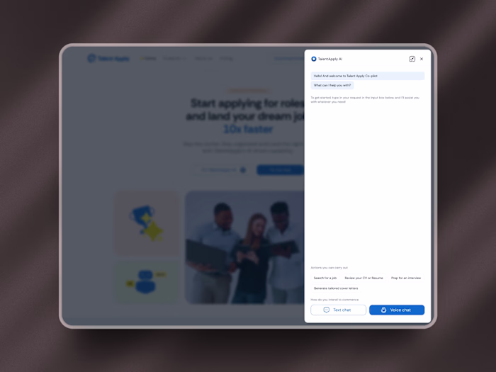 TalentApply AI Website Interaction & Engagement