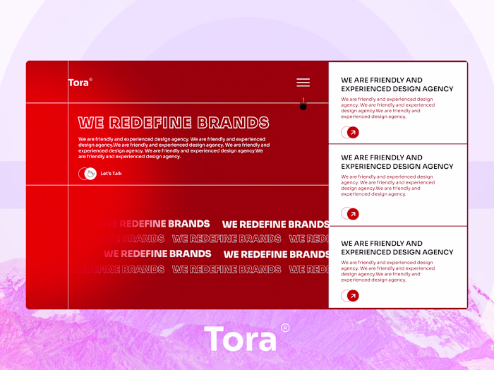 High converting landing page for Tora