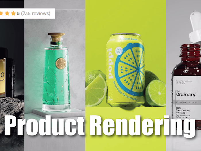Product rendering for e-commerce 