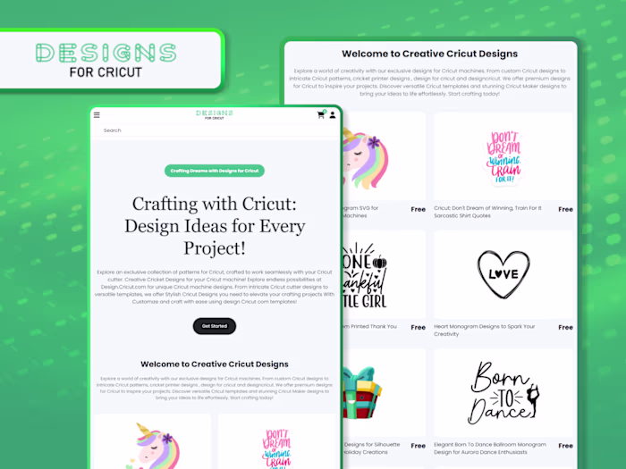 Built Designs for Cricut -