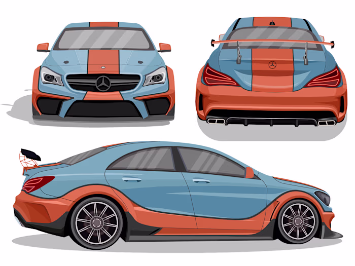 Need a professional automotive illustration
