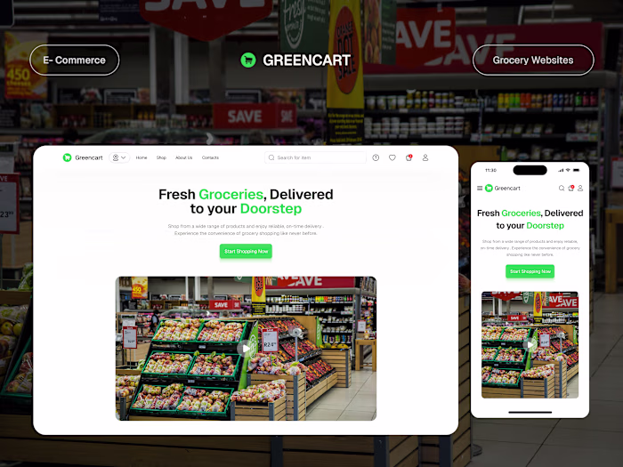 E-commerce Grocery Platform Development for Greencart