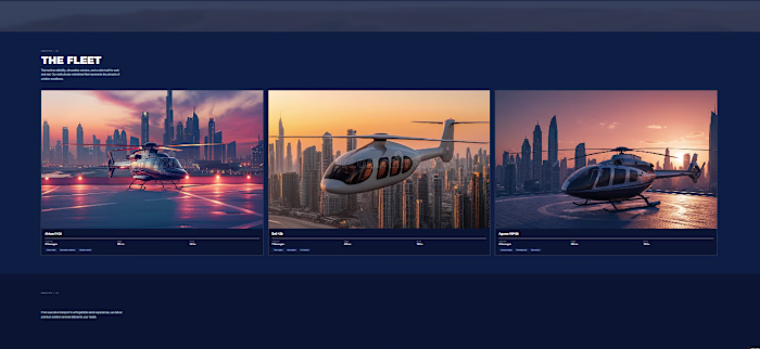 Luxury Helicopter Booking Website |