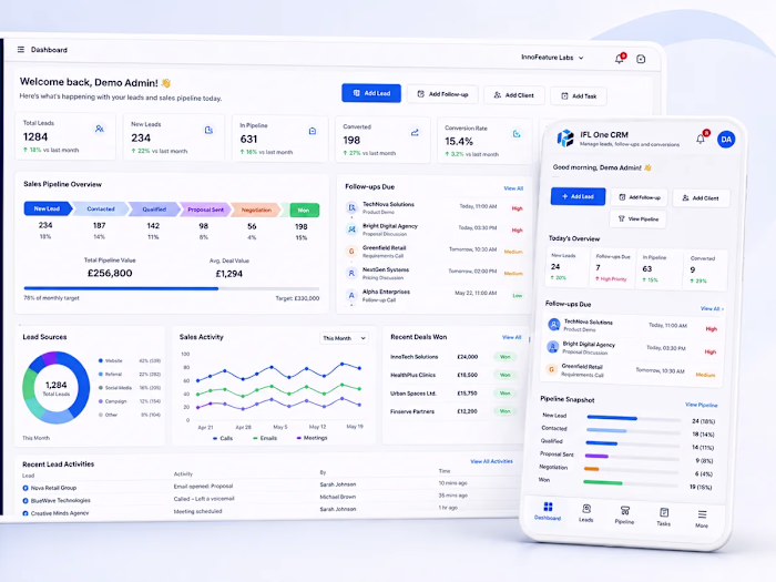 Custom CRM for Sales Pipeline & Follow-Up Management