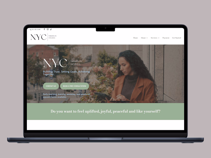 NYC Therapeutic Wellness & Therapy Website
