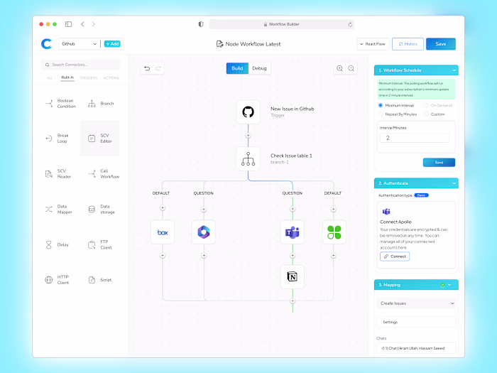 AI Workflow Builder – Automation Web UI
