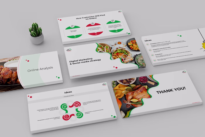 FOOD
Food Presentation and Pitch Deck