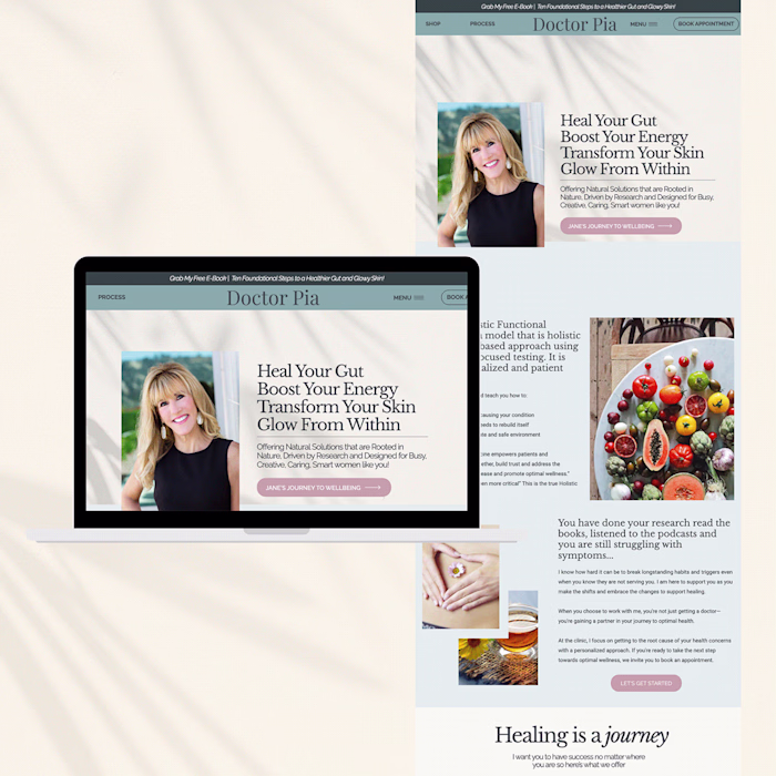 Doctor Pia- Wellness Website