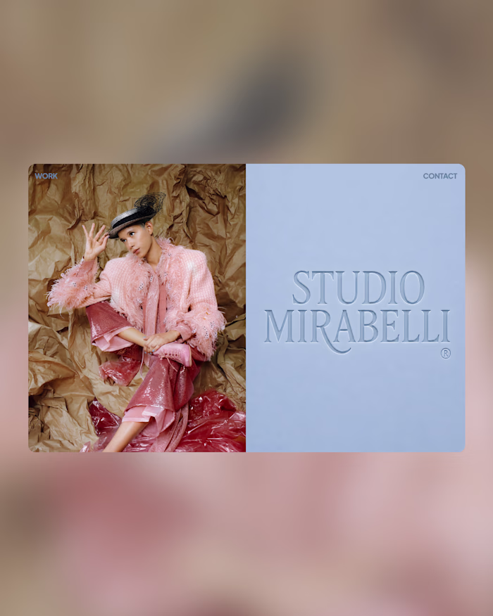 Explore Studio Mirabelli's Innovative Digital Portfolio Design