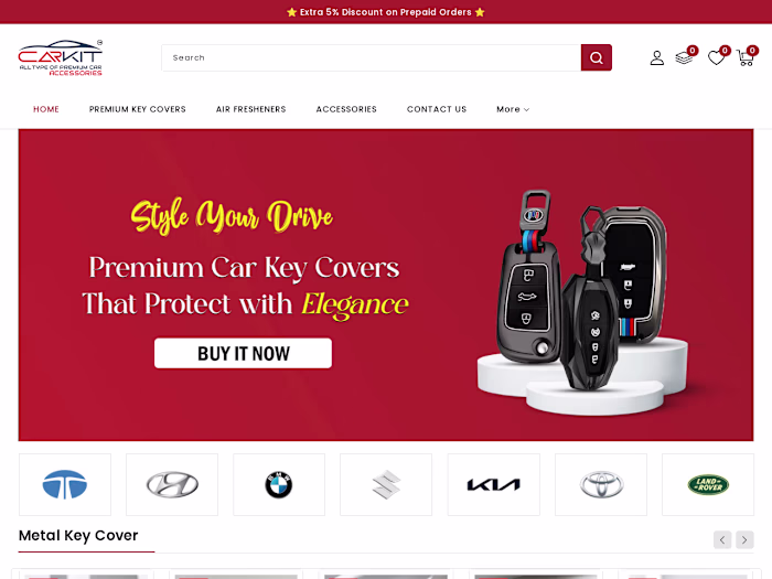CarKit E-commerce UI/UX Design