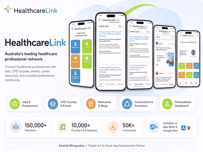 HealthcareLink Mobile App Development