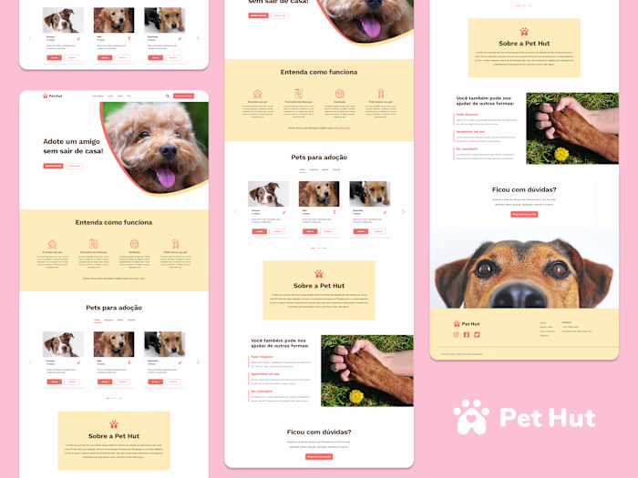 Pet Hut - Website design