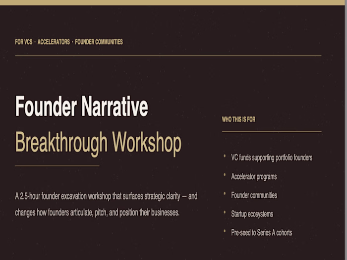 Narrative Breakthrough™: A Founder Positioning Framework
