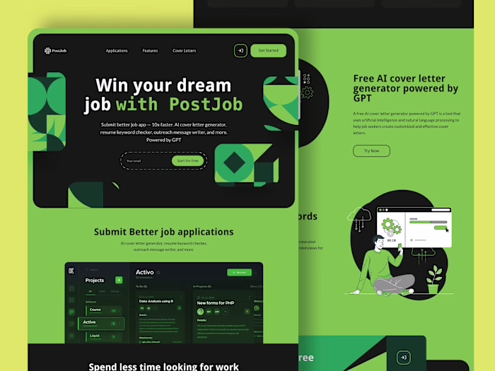 Landing Page Development | Figma Design Implemented in Webflow