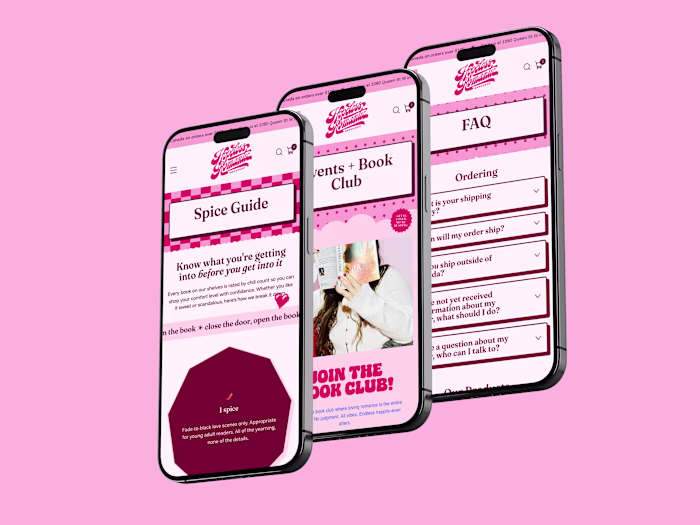A new shopping experience for a romance only bookstore | Shopify