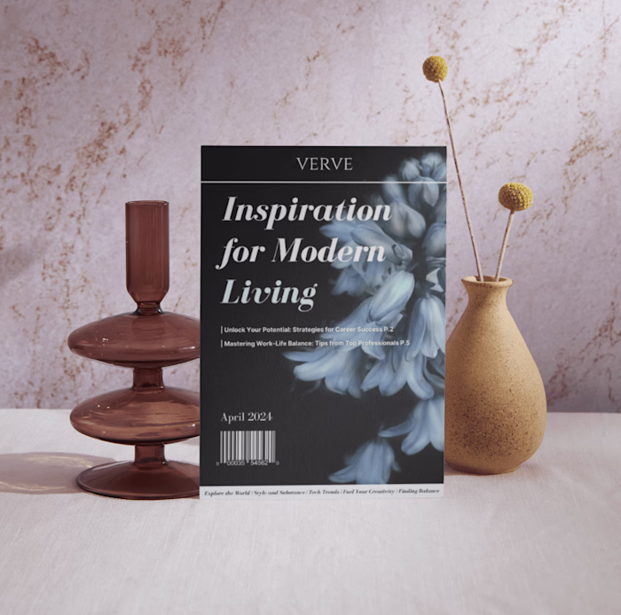 Cover for Lifestyle Magazine Verve. 