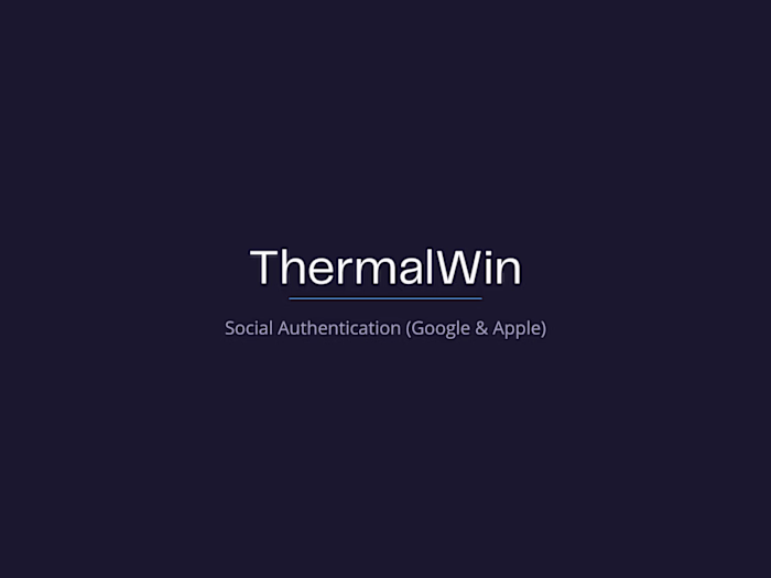 ThermalWin Social Authentication Enhancement