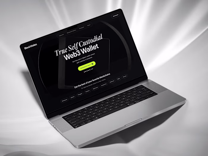 Blockwallet SAAS Website Design (Framer)