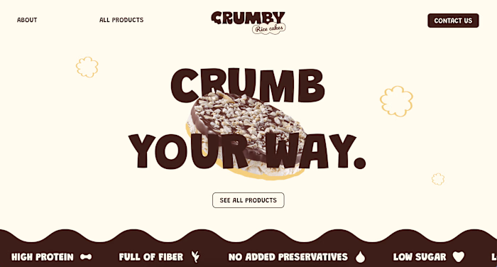 Eat Crumby Website Design